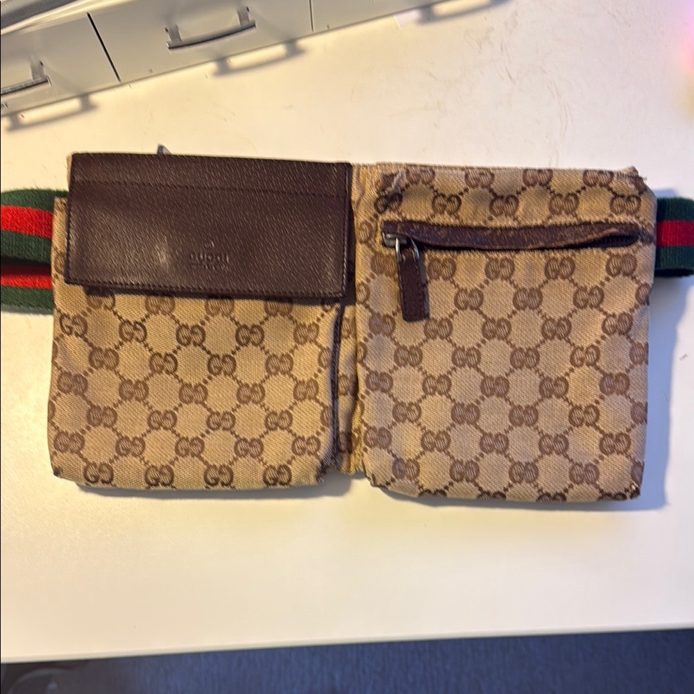 Gucci Brown Monogram Men's Bag